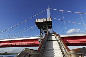 Friedrich Ebert Bridge Stampe: Haniel Steps with viewing platform on the Friedrich Ebert Bridge