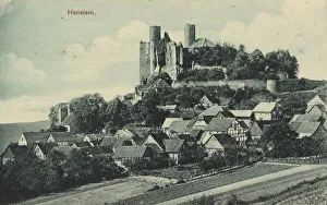Castle Ruins In Thuringia Stampe: Hanstein Castle in Thuringia, Germany