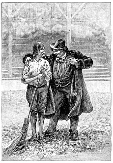 Stampe di Questo non accadrà mai a te. con un naso come il tuo!, illustrazione incisa di epoca vittoriana. Jules Verne Cesar Cascabel, 1890 Cascabel Stampe: Questo non accadrà mai a te.