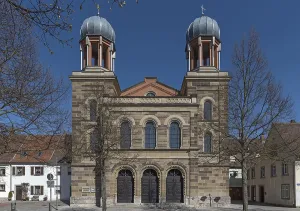 Bavarian Synagogues Stampe: Hapt facade of the former synagogue