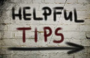 Conceptual Photo Stampe: Helpful Tips Concept