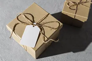 Traditional Catalan Cuisine Stampe: High angle epiphany day gift boxes