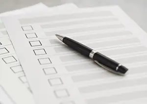 Chequer Pattern Design Stampe: High angle multiple election questionnaires