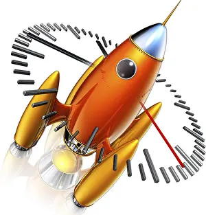Modern Aviation Technology Stampe: High resolution 3D rendering of a count down