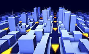 Digital Technology Stampe: high resolution rendering of a communication concept