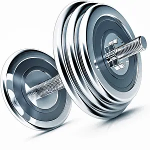 Computer Graphic Rendering Stampe: high resolution rendering of dumb bells
