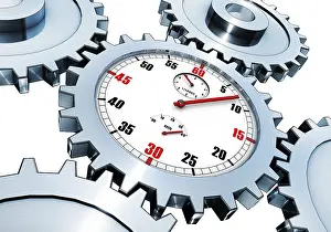 High Resolution Rendering Stampe: high resolution rendering of a time concept