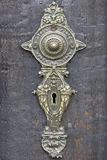 Historic Door Fitting Stampe: Historic door fitting, around 1880