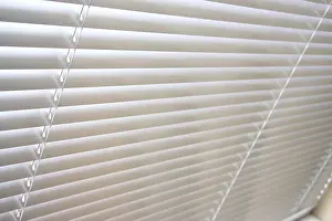 Sun Protection Stampe: Horizontal blinds as a background