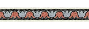 Mosaic Border Tiles Stampe: Horizontal border mosaic tiles, vector pattern