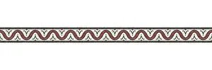 Colorful Mosaic Art Stampe: Horizontal border mosaic tiles, vector pattern