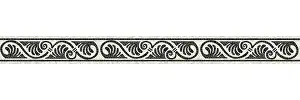 Horizontal Tile Design Stampe: Horizontal border mosaic tiles, vector pattern