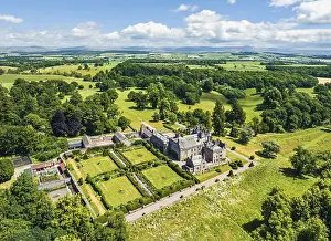 England Nature Reserve Images Stampe: Hutton in the Forest from a drone