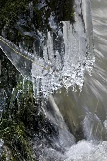 Frozen Creek Stampe: Ice formations on the stream