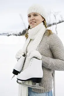 Outdoor Winter Activities Stampe: Ice skating