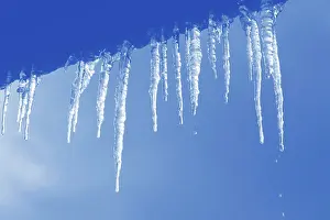 Empty Waterfront Scene Stampe: Icicles