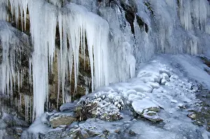 Ice Crystal Formation Stampe: Icicles