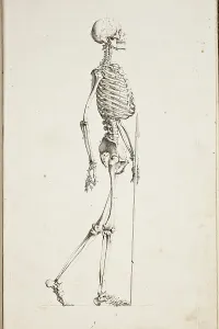 Human Skeleton Illustration Stampe: Illustration of a human skeleton