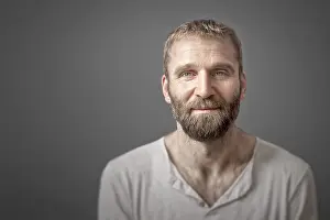 Man With Beard Stampe: An image of a man with a beard