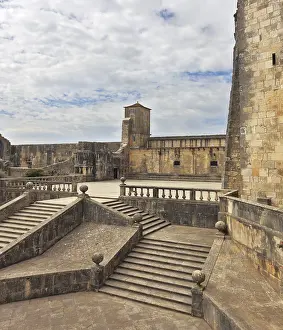 Medieval Castle Stampe: The imposing medieval castle - the monastery of the Templars