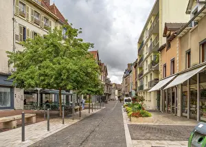 Traditional French Architecture Stampe: Impression of Troyes