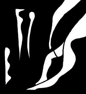 Embellished Art Piece Stampe: Ink Pattern Eleven, abstract pattern