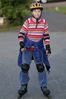 Winter Leisure Activities Stampe: Inline skating