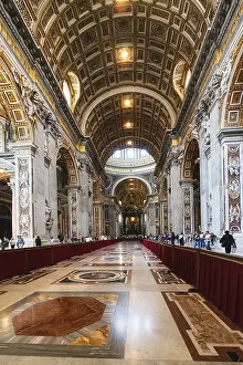 Roman Catholic Church Interiors Stampe: Inside Vatican