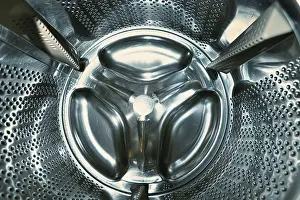 Washing Machine Interior Stampe: Inside the washing machine