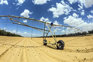 Deserted Farmland Images Stampe: Installation for the automatic watering of fields