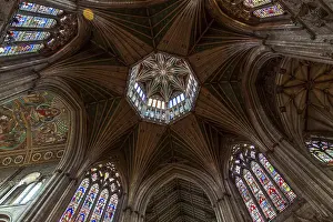 Historic British Landmark Stampe: Interior View of Ely Cathedral