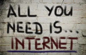 Digital Technology Stampe: Internet Concept