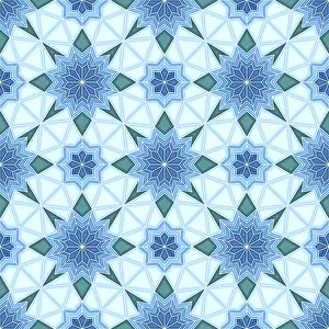 Seamless Vector Art Stampe: Islamic geometric seamless vector pattern