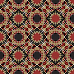 Seamless Vector Art Stampe: Islamic geometric seamless vector pattern