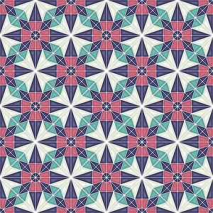Ornate Decorative Item Image Stampe: Islamic geometric seamless vector pattern