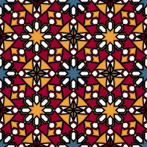 Seamless Vector Art Stampe: Islamic geometric seamless vector pattern