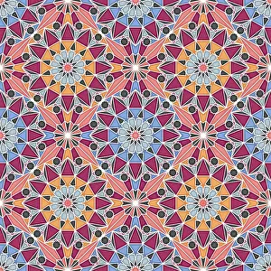 Seamless Vector Art Stampe: Islamic geometric seamless vector pattern