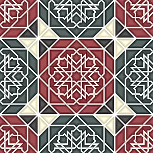 Seamless Vector Art Stampe: Islamic geometric seamless vector pattern