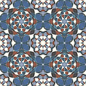 Seamless Vector Art Stampe: Islamic geometric seamless vector pattern