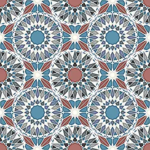 Seamless Vector Art Stampe: Islamic geometric seamless vector pattern