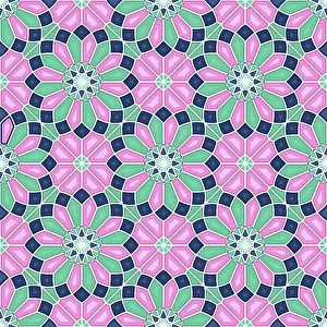 Deserted Building Architecture Stampe: Islamic geometric seamless vector pattern