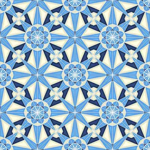 Seamless Vector Art Stampe: Islamic geometric seamless vector pattern