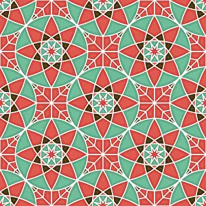 Seamless Vector Art Stampe: Islamic geometric seamless vector pattern