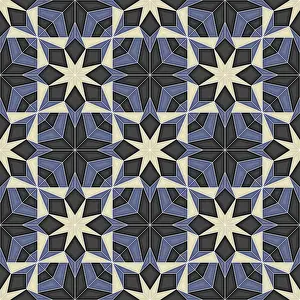 Seamless Vector Art Stampe: Islamic geometric seamless vector pattern