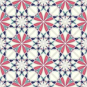 Seamless Vector Art Stampe: Islamic geometric seamless vector pattern