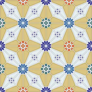 Seamless Vector Art Stampe: Islamic geometric seamless vector pattern