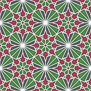 Seamless Vector Art Stampe: Islamic geometric seamless vector pattern