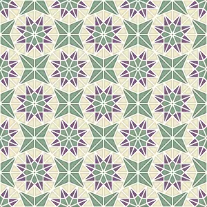 Seamless Vector Art Stampe: Islamic geometric seamless vector pattern