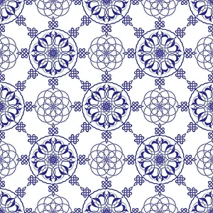 Seamless Vector Art Stampe: Islamic geometric seamless vector pattern