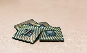 Computer Hardware Equipment Stampe: Isolated computer microprocessors